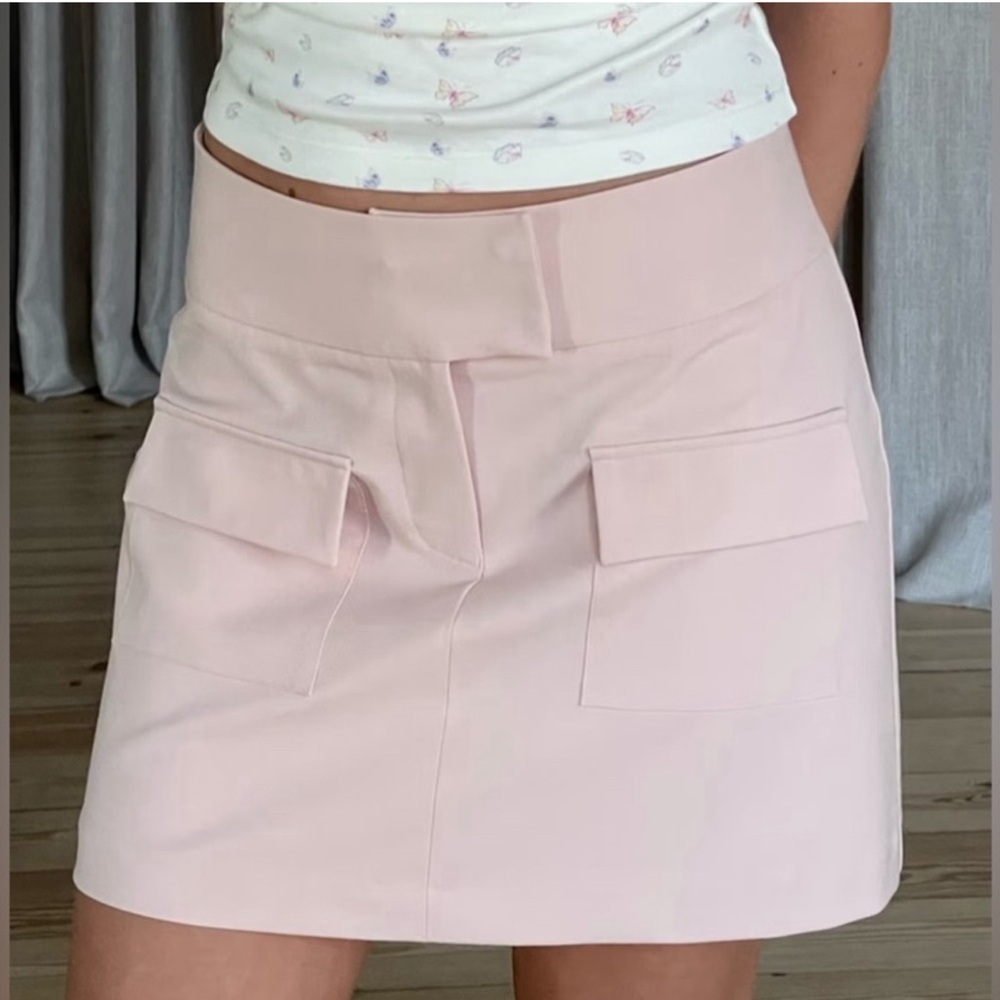 Djerf Avenue Day To Day Mini Skirt Blush Medium